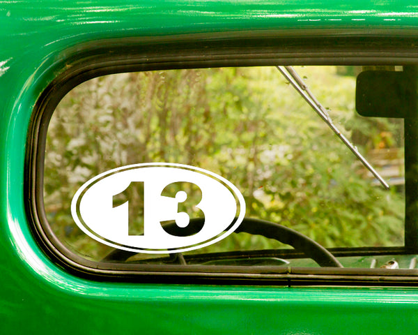 2 13 Bad Luck Funny Decal Stickers - The Sticker And Decal Mafia