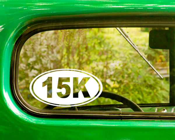 2 15K Marathon Running Decals Sticker - The Sticker And Decal Mafia