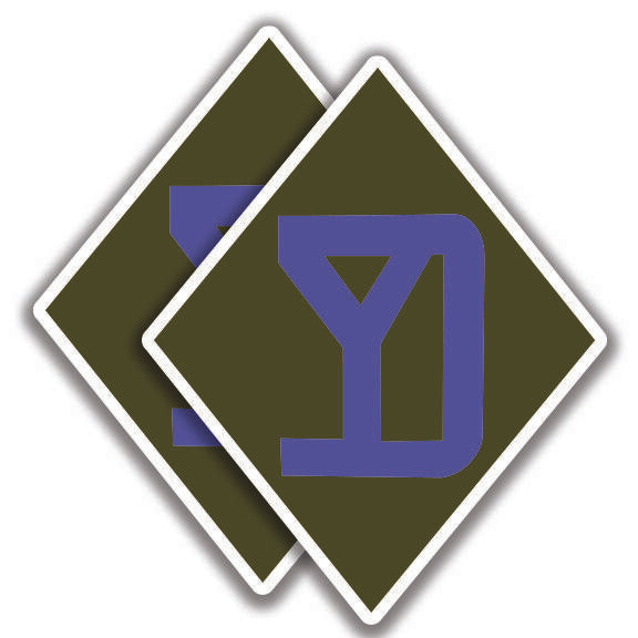 26th INFANTRY DIVISION DECAL 2 Stickers U.S. Bogo Military