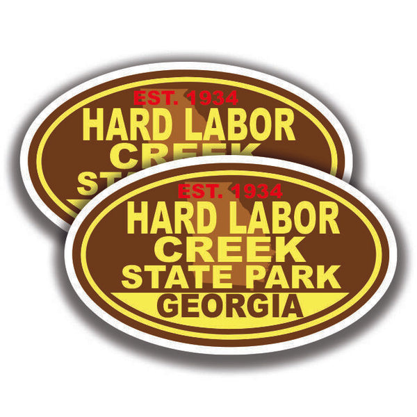HARD LABOR CREEK STATE PARK DECALs 2 Stickers Georgia Bogo Car Window