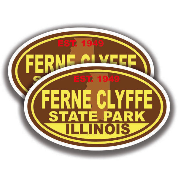 FERNE CLYFFE STATE PARK DECAL 2 Stickers Illinois Bogo Car Window