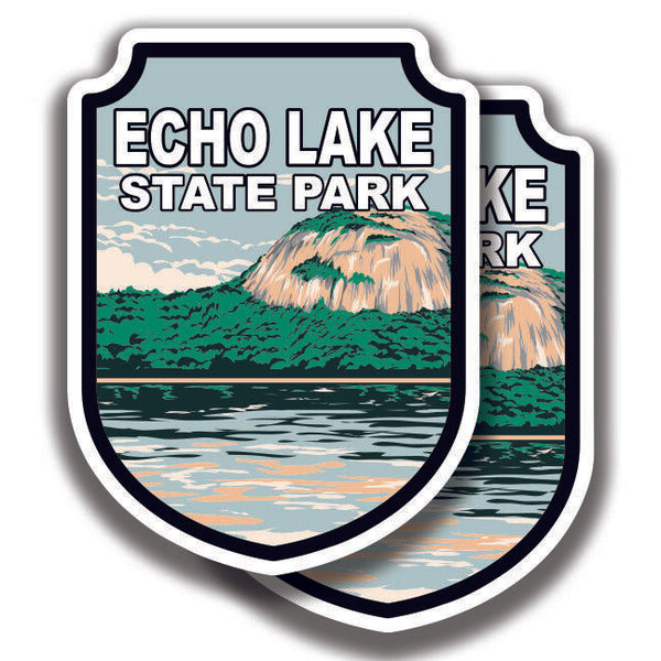 ECHO LAKE STATE PARK DECAL 2 Stickers New Hampshire Bogo For Car Truck Window