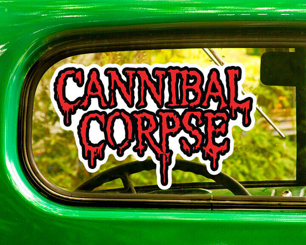 CANNIBAL CORPSE DECAL 2 Stickers For Car Truck Window