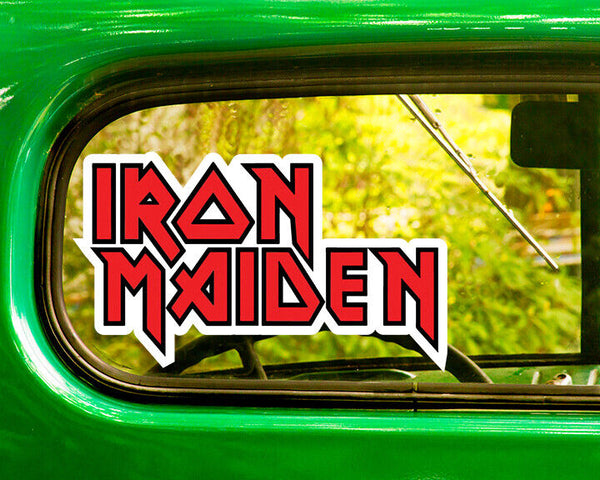 2 IRON MAIDEN DECALs Sticker Bogo For Car Window Bumper Laptop