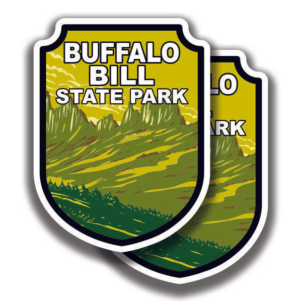 BUFFALO BILL STATE PARK DECAL 2 Stickers Wyoming Bogo For Car Truck Window