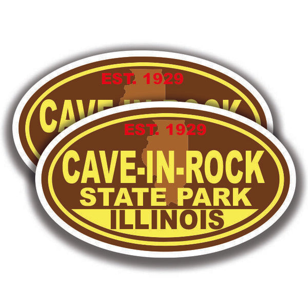 CAVE IN ROCK STATE PARK DECAL 2 Stickers Illinois Bogo Car Window