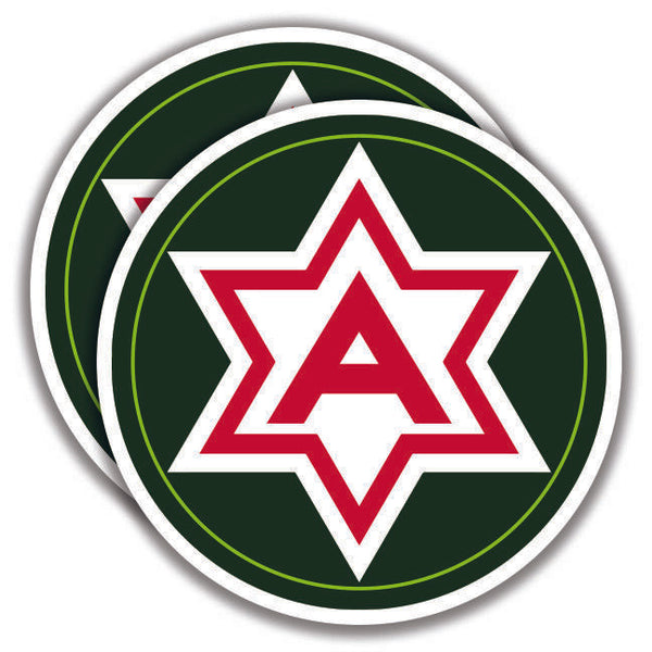 U.S. 6th ARMY EMBLEM DECALs 2 Stickers Bogo Car Bumper Window