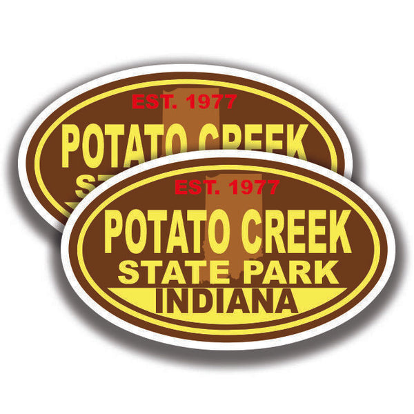 POTATO CREEK STATE PARK DECAL 2 Stickers Indiana Bogo Car Window
