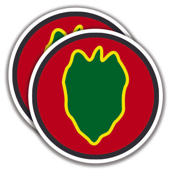 24th INFANTRY DIVISION DECALs 2 Stickers U.S. Army Bogo