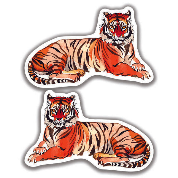 TIGER DECAL Cat 2 Stickers Bogo Car Window Truck Bumper 4x4