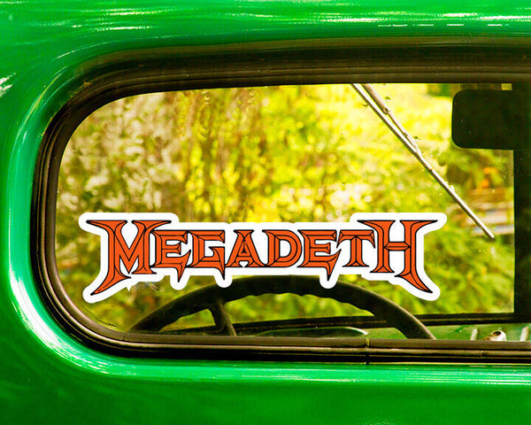 MEGADETH BAND DECALs 2 Stickers Bogo