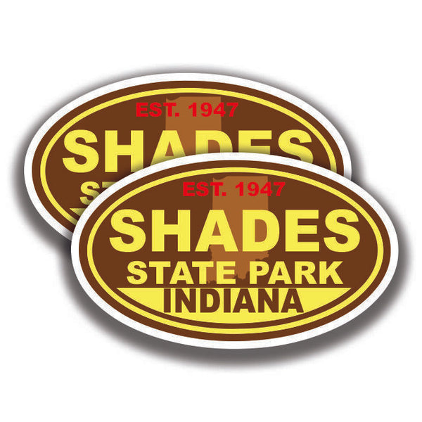 SHADES STATE PARK DECAL 2 Stickers Indiana Bogo Car Window