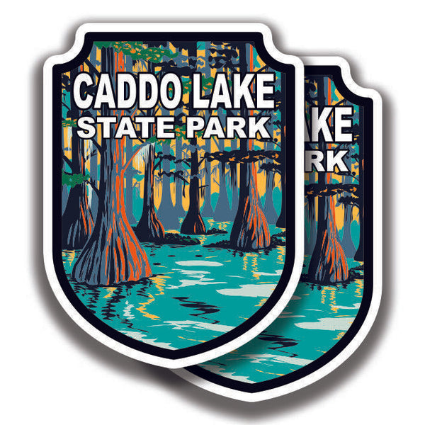 CADDO LAKE STATE PARK DECAL 2 Stickers Texas Bogo For Car Truck Window