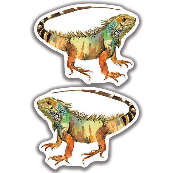 IGUANA LIZARD DECAL 2 Stickers Bogo Car Window Bumper 4x4
