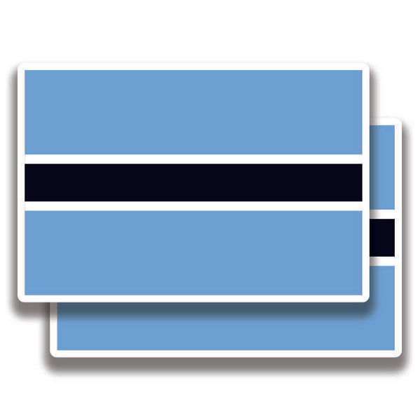 BOTSWANA FLAG DECAL 2 Stickers Bogo For Car Bumper Truck