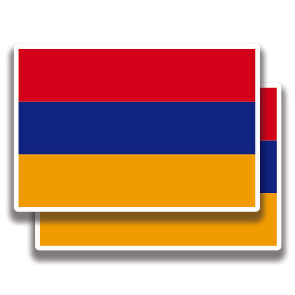 ARMENIA FLAG DECAL 2 Stickers Bogo For Car Bumper Truck