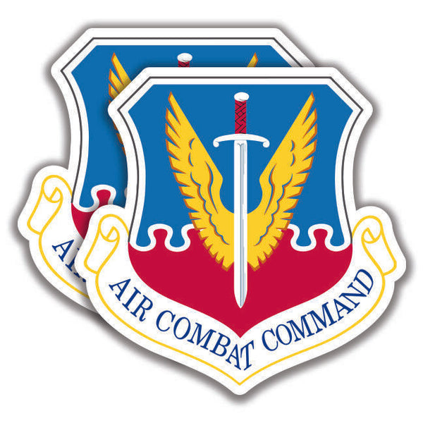 AIR COMBAT COMMAND DECAL 2 Stickers US Air Force Bogo