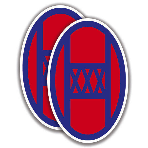 30th INFANTRY DIVISION DECALs 2 Stickers U.S. Army Bogo Military