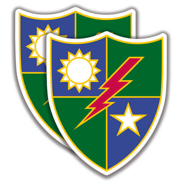 75th RANGER REGIMENT DECALs 2 Stickers U.S. Army Bogo Military