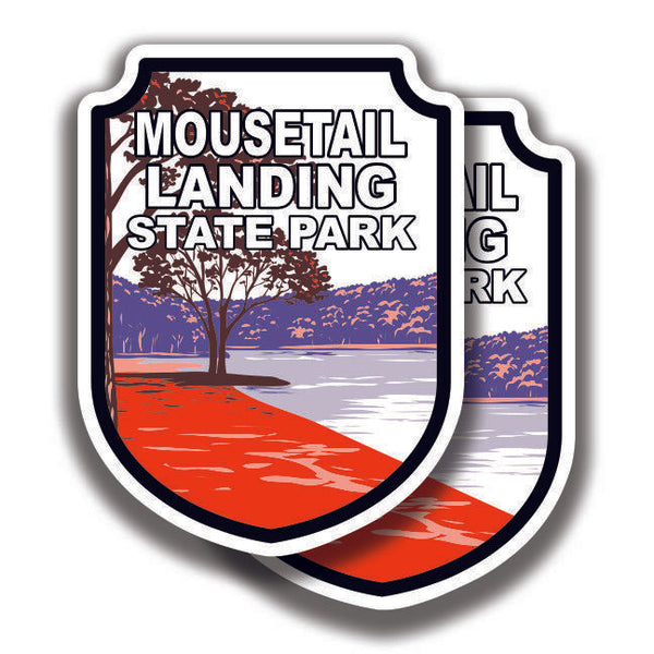 MOUSETAIL LANDING STATE PARK DECAL 2 Stickers Tennessee Bogo Car Truck Window