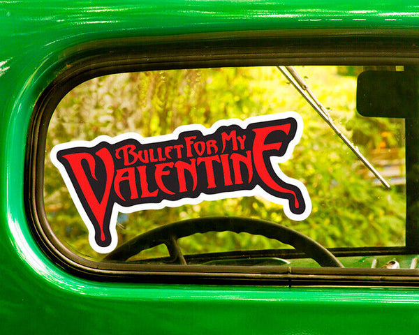 2 BULLET FOR MY VALENTINE DECALs Sticker Bogo For Car Window Bumper Laptop