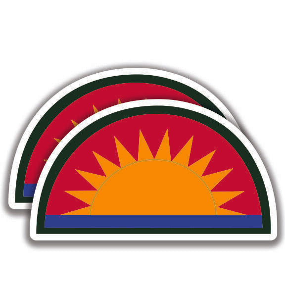 41st INFANTRY DIVISION DECAL 2 Stickers U.S. Sunsetters Bogo Military