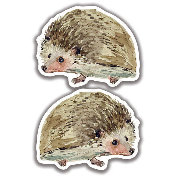 SPINY HEDGEHOG DECAL 2 Stickers Bogo Car Window Truck Bumper 4x4