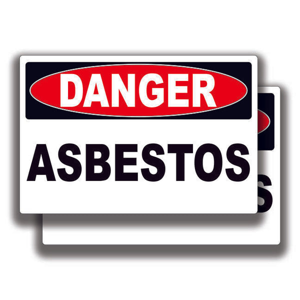 DANGER ASBESTOS DECAL Stickers Sign Bogo Car Truck Window