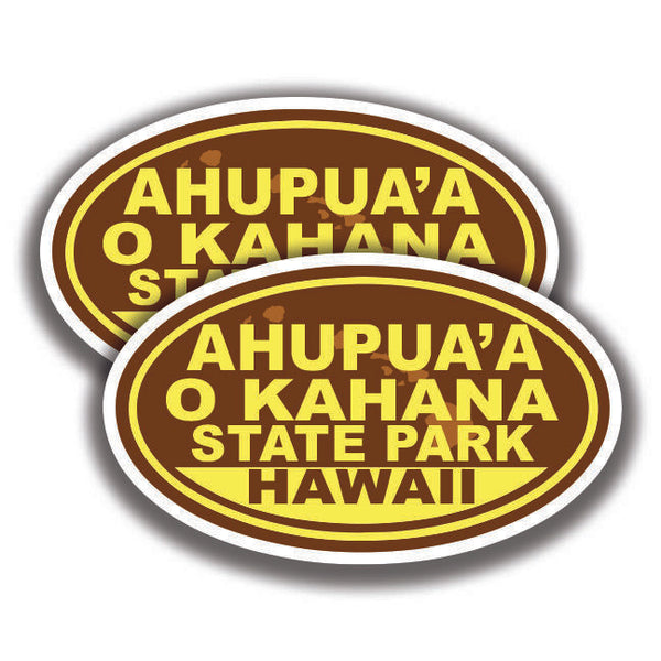 AHUPUA'A O KAHANA STATE PARK DECAL Hawaii 2 Stickers Bogo Car Window