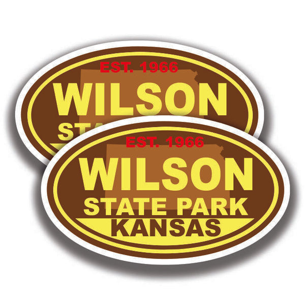 WILSON STATE PARK DECAL Kansas 2 Stickers Bogo Car Window