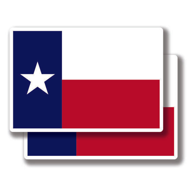 Texas State Flag 2 Stickers Decal Bogo For Car Bumper Truck Window