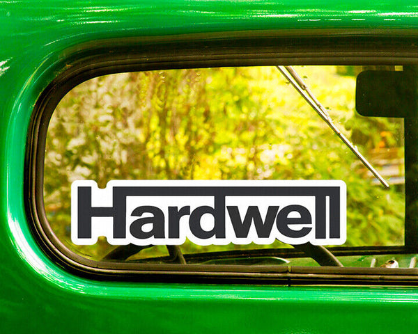 HARDWELL TECHNO DECAL 2 Stickers Bogo For Car Window