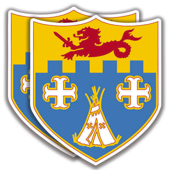 12th INFANTRY REGIMENT DECALs U.S. 2 Stickers Bogo Military