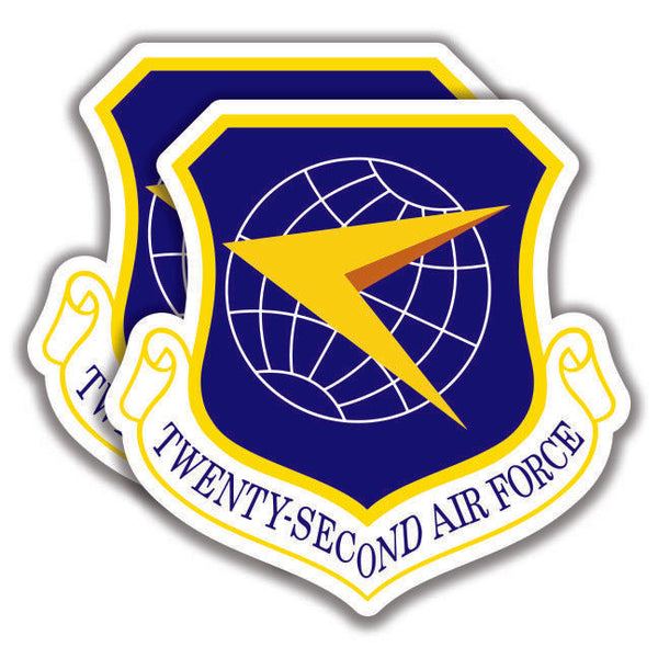 22nd AIR FORCE DECAL 2 Stickers Bogo Car Bumper Laptop window