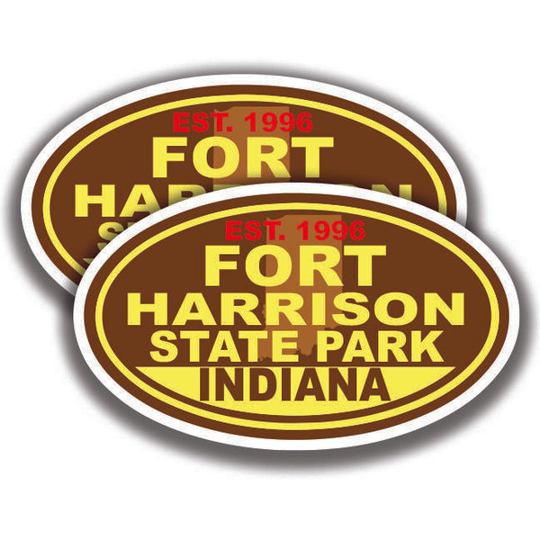 FORT HARRISON STATE PARK DECAL 2 Stickers Indiana Bogo Car Window