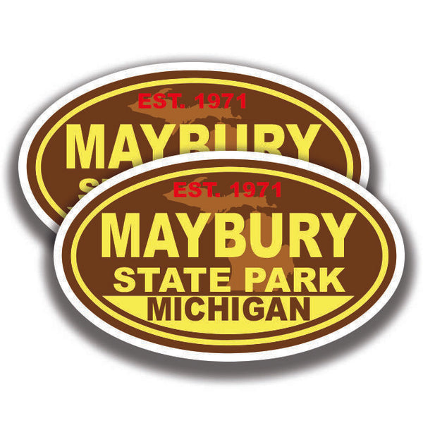MAYBURY STATE PARK DECAL Michigan 2 Stickers Bogo Car Window