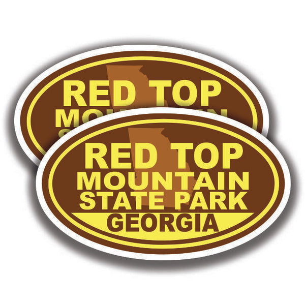 RED TOP MOUNTAIN STATE PARK DECALs 2 Stickers Georgia Bogo Car Window