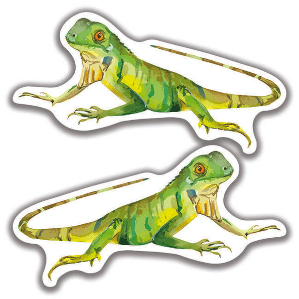 LIZARD DECAL Iguana 2 Stickers Bogo Car Window Bumper 4x4