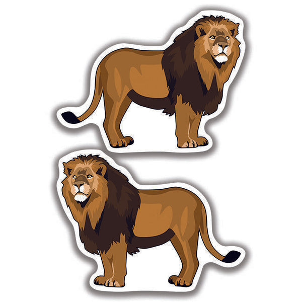 LION DECAL Cat 2 Stickers Bogo Car Window Truck Bumper
