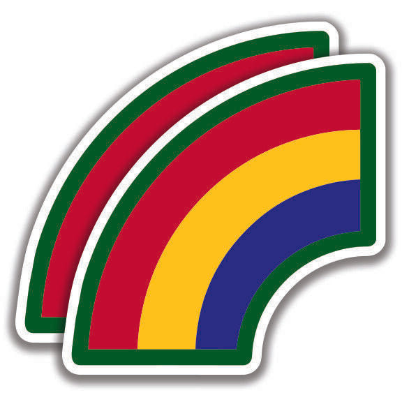 42nd INFANTRY DIVISION DECAL 2 Stickers Rainbow Army Bogo Military