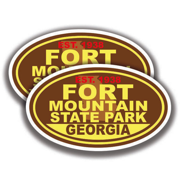 FORT MOUNTAIN STATE PARK DECALs 2 Stickers Georgia Bogo Car Window