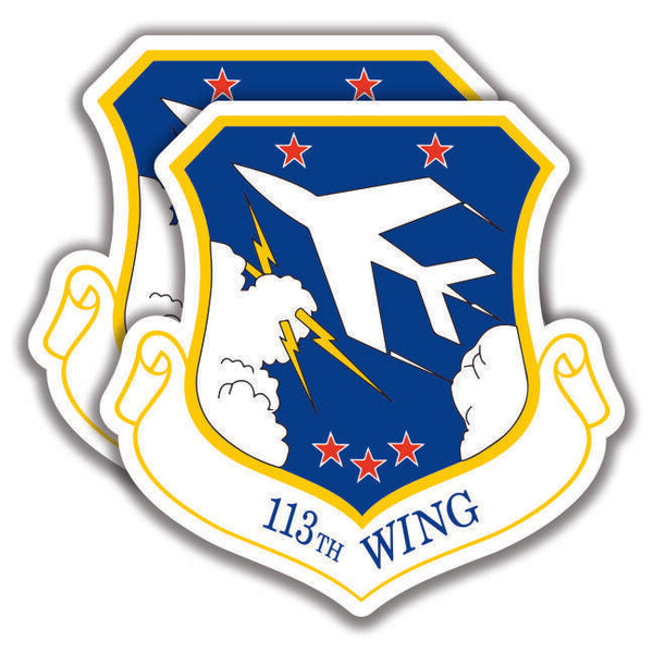 U.S. 113th WING DECAL 2 Stickers Air Force Bogo Capital Guardians