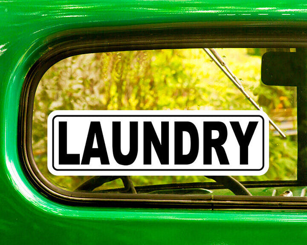 LAUNDRY ROOM SIGN DECAL 2 Stickers Bogo
