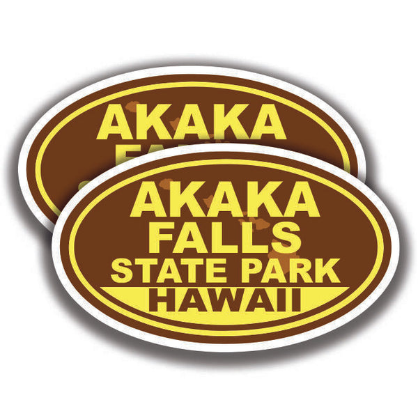 AKAKA FALLS STATE PARK DECAL Hawaii 2 Stickers Bogo Car Window