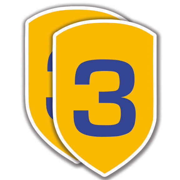 3rd CAVALRY DIVISION DECAL U.S. 2 Stickers Army Bogo