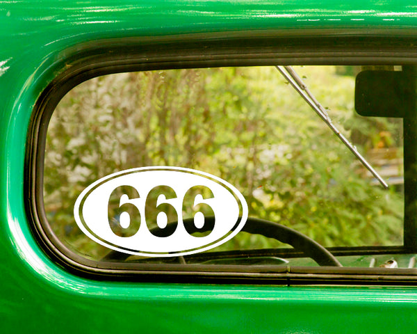666 Evil Satanic Decal Sticker - The Sticker And Decal Mafia