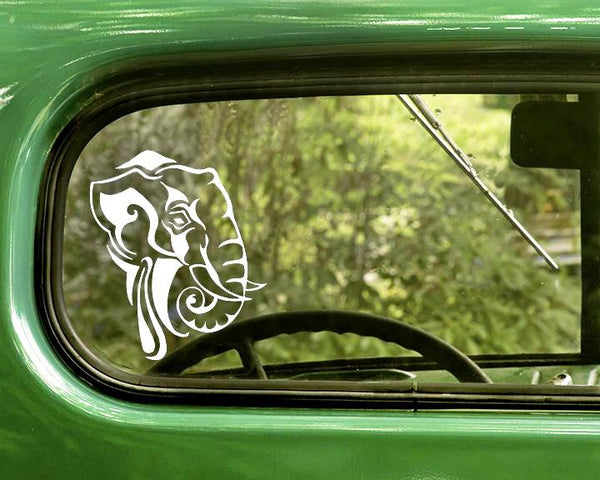 2 Tribal Elephant Decals Sticker - The Sticker And Decal Mafia