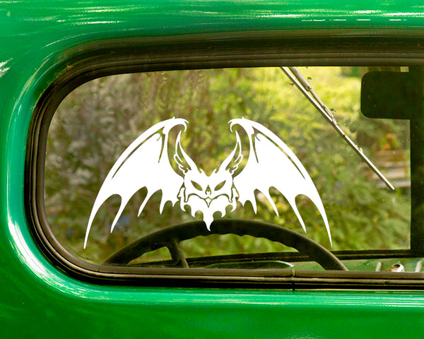 2 Spooky Bat Decal Stickers - The Sticker And Decal Mafia