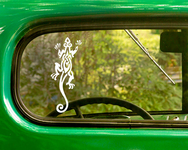 2 Tribal Lizard Salamander Sticker Decals - The Sticker And Decal Mafia