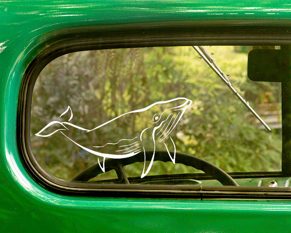 2 Whale Decal Stickers - The Sticker And Decal Mafia